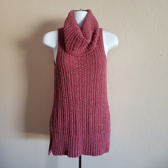 Hollister Sweaters - Hollister Sleeveless Pink Cowl Neck Sweater